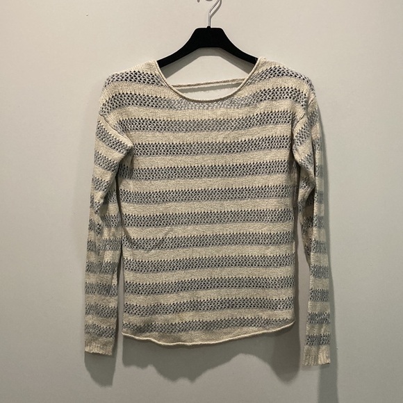 Bethany Mota Striped Scoop-Back Knit Sweater​​​​​​​ - Picture 4 of 16
